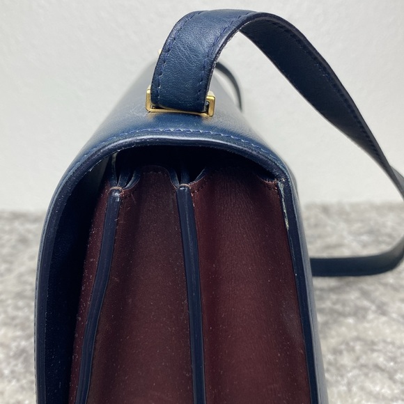 Celine Bicolor Calfskin Leather Medium Case Bag - Picture 8 of 15